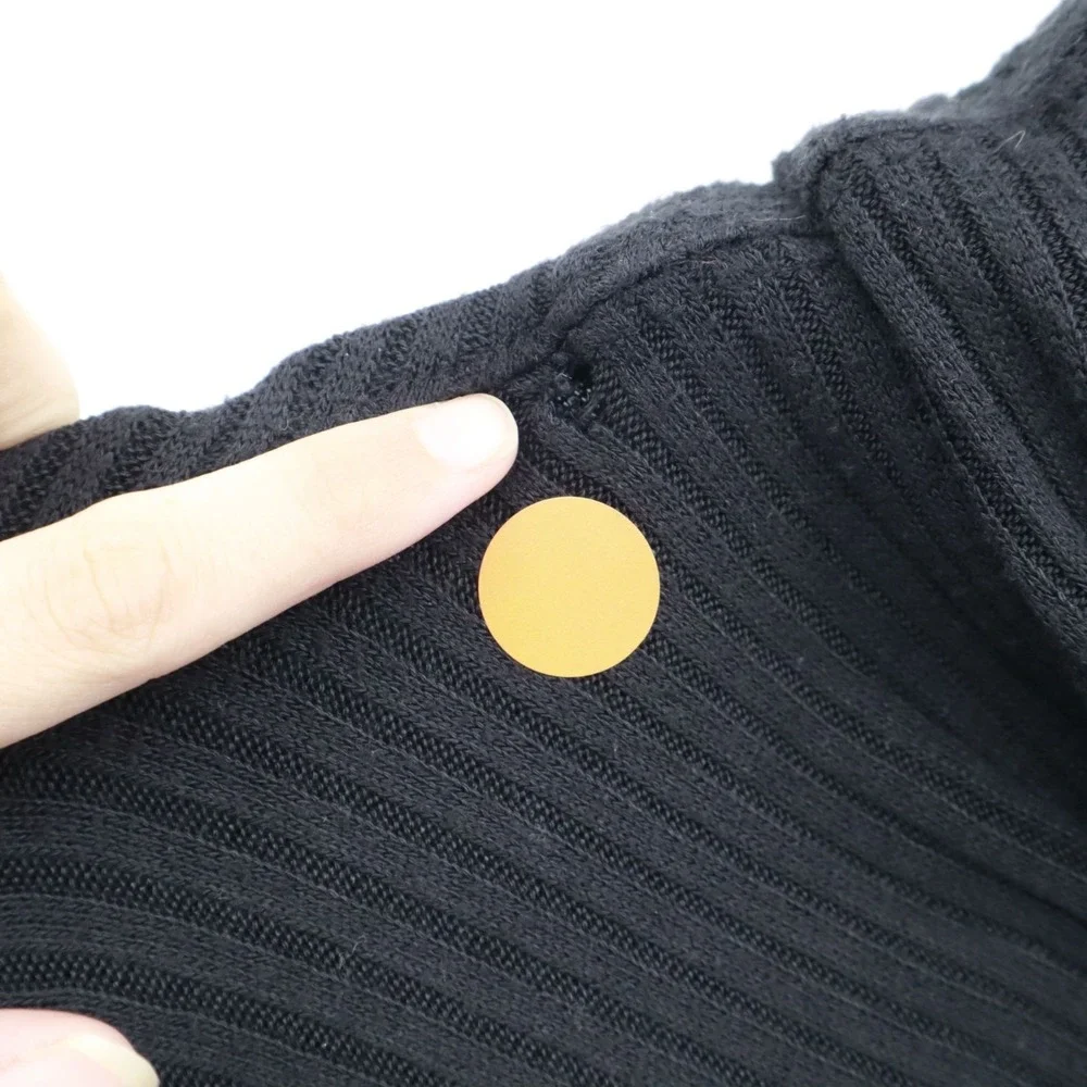 We The‎ Free Thermal Sweater Womens S Black Boho Grunge Slouchy Oversized